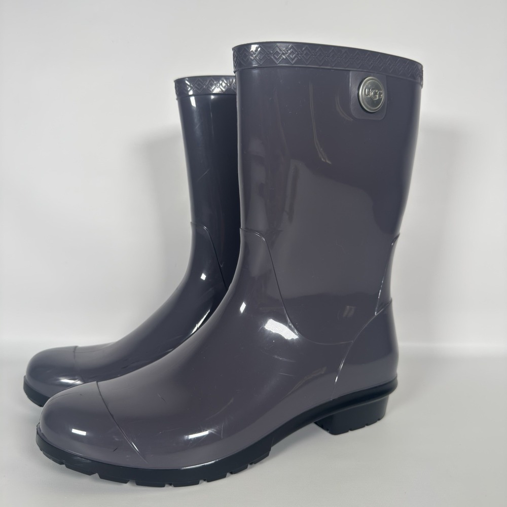 UGG Sienna Purple Rain Boots Womens Size 8 Waterproof Rubber Outdoor 1014452
